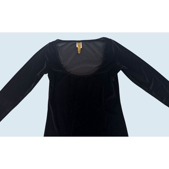 RACHEL PALLY Black Velvet Body Con Mini Dress Size Small - Picture 4 of 8